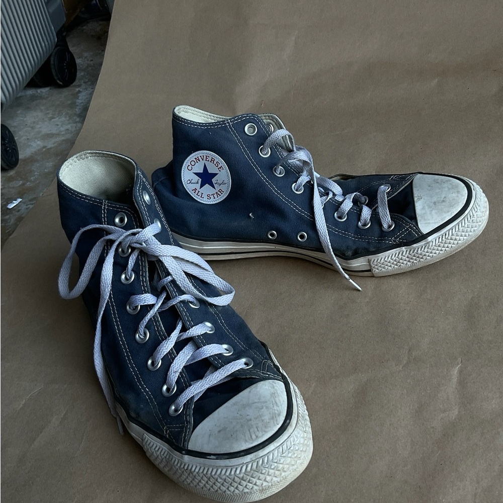 Converse Men's Blue Navy High-Top Sneakers
